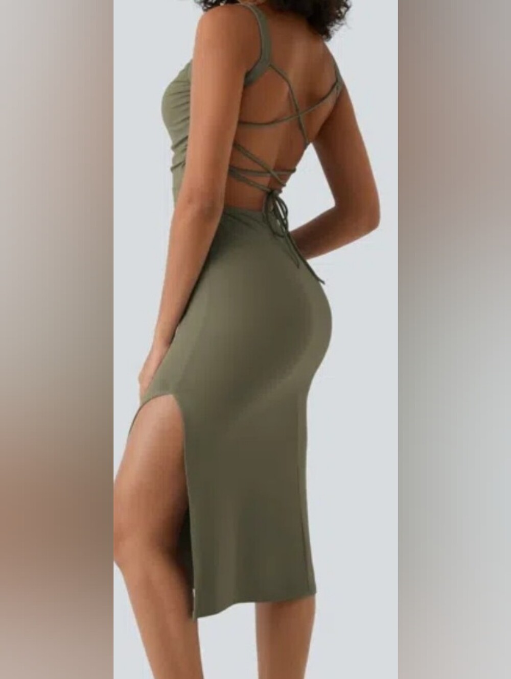 Nwt HALARA Strappy Open Tie Back Dress Vaeious Colors/sizes - Picture 4 of 14